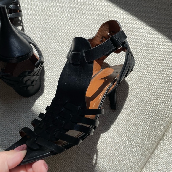 Givenchy Cage Heel Size 36.5 Black Open Shoe Bootie look. Ankle strap. - Picture 6 of 15